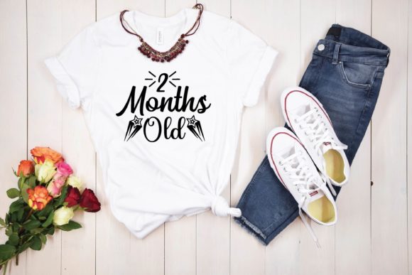 2 Months Old Svg: Graphics and T-Shirt Designs for Editorial Use