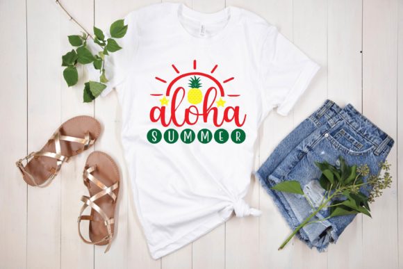Aloha Summer Svg Graphics for T-Shirt Designs