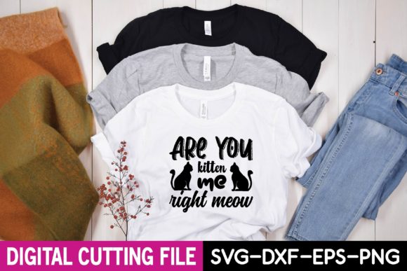Are You Kitten Me Right Meow Svg Graphics and T-Shirt Designs