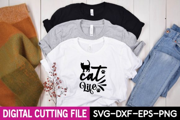 Cat Life Svg: Premium Graphics for T-Shirt Designs