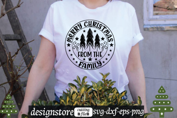Merry Christmas from the Family Svg Graphics and T-Shirt Designs
