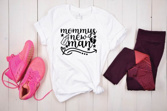 Mommys New Man Svg Graphics for T-Shirt Designs