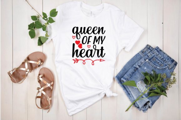Queen of My Heart Svg Graphics and T-Shirt Designs