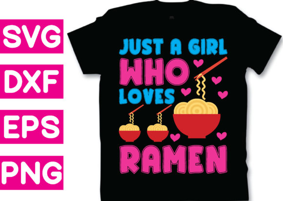 T-shirt Design - Just a Girl Who Loves R Graphics
